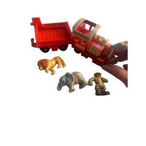 CIRCUS TRAIN with animals playset Geotrax vintage   220 8366